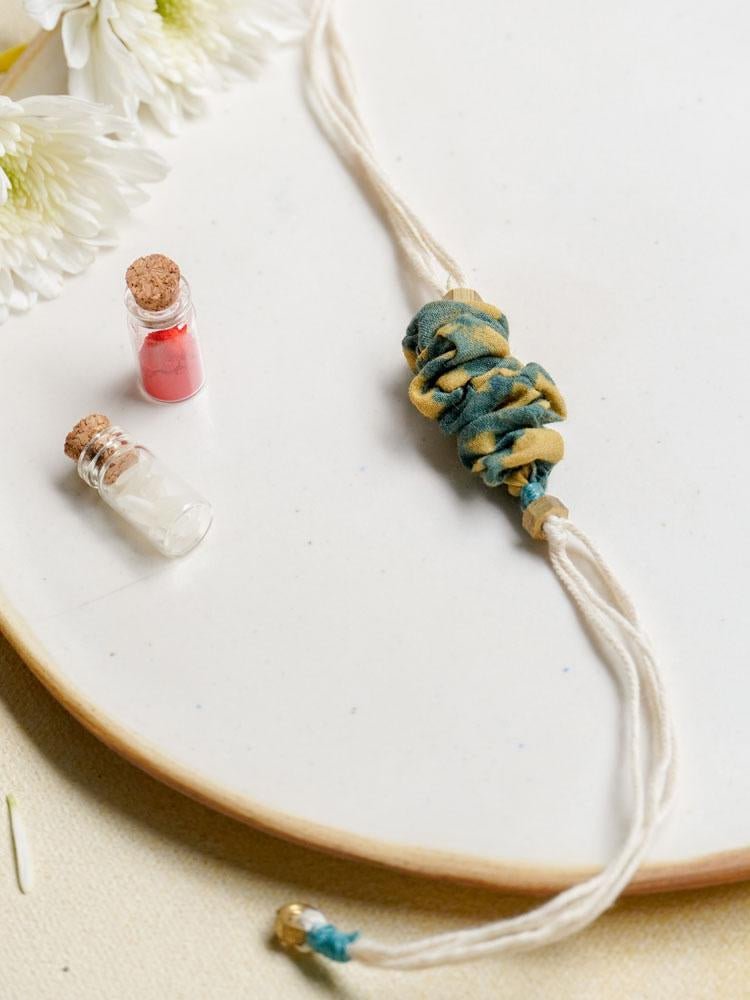 Vehr - Upcycled Ajrakh Rakhi | Verified Sustainable by Brown Living™