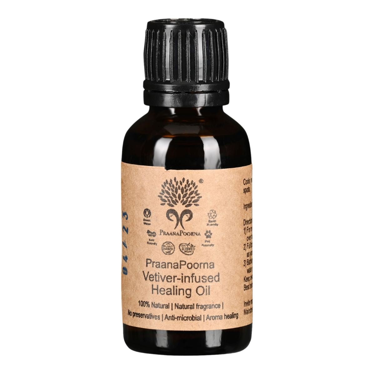 Vetiver Infused Healing Oil - 30 ml | Verified Sustainable by Brown Living™