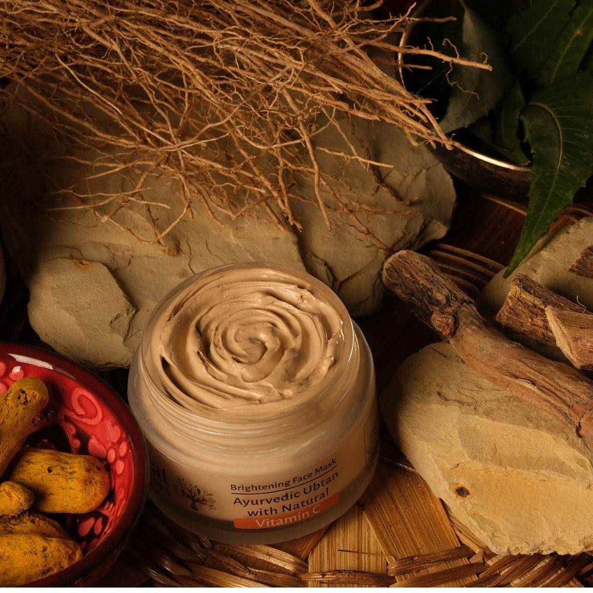 Vitamin C Brightening Face Pack 50g – Face Pack by Natural Vibes available on Brown Living™. . SKU: 063 - 01384 - NV_vita_c_brightening_face_mask_50g. Img 5.