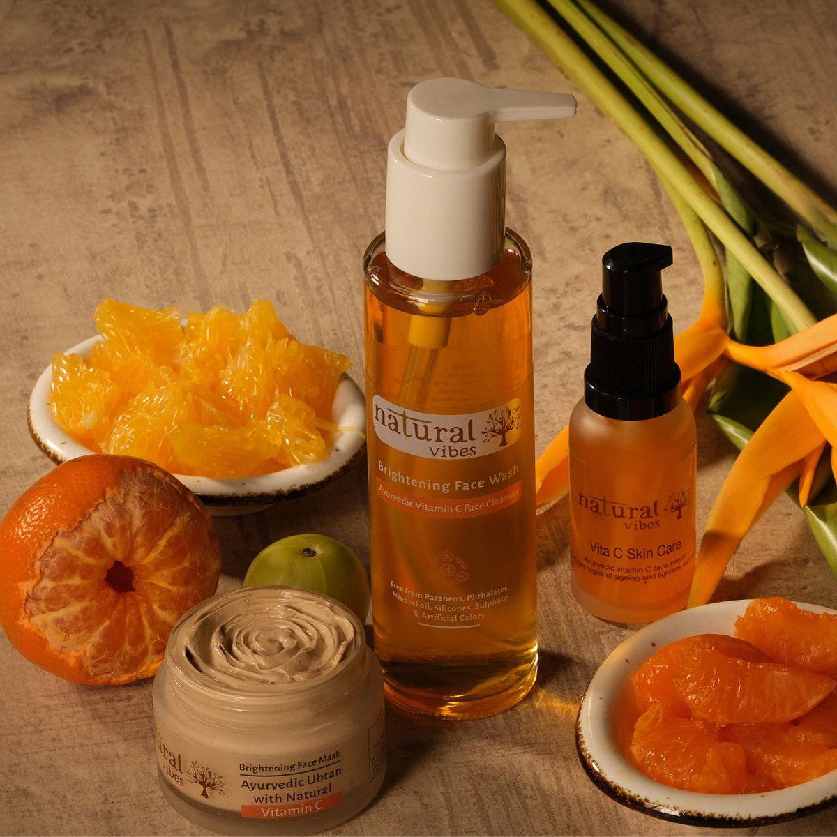 Vitamin C Brightening Face Pack 50g – Face Pack by Natural Vibes available on Brown Living™. . SKU: 063 - 01384 - NV_vita_c_brightening_face_mask_50g. Img 7.