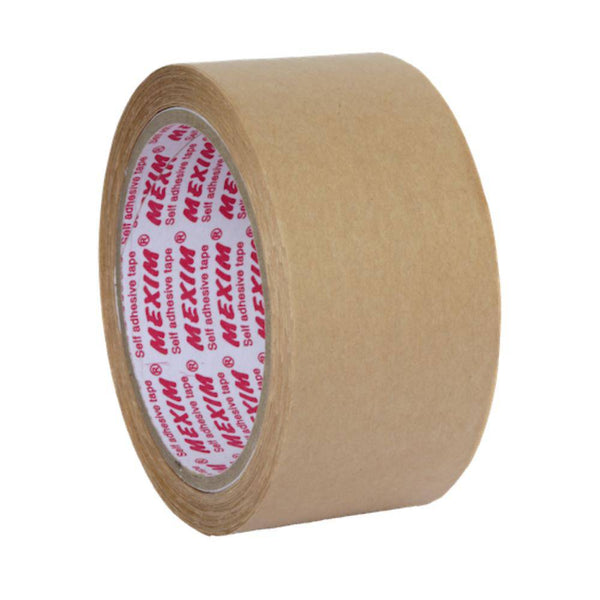 Buy Water Activated Tape - Brown Plain - 48mm x 50 meters x 6 Rolls | Shop Verified Sustainable Packing Tape on Brown Living™