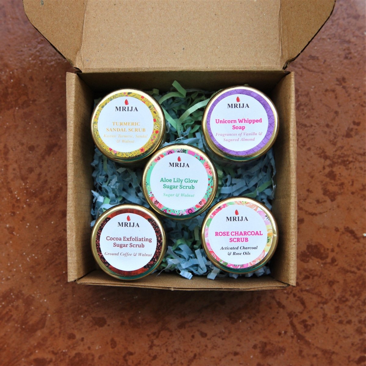 Whipped Foaming Exfoliant Face and Body Scrubs | Set of 5 | Gift Box | Verified Sustainable by Brown Living™