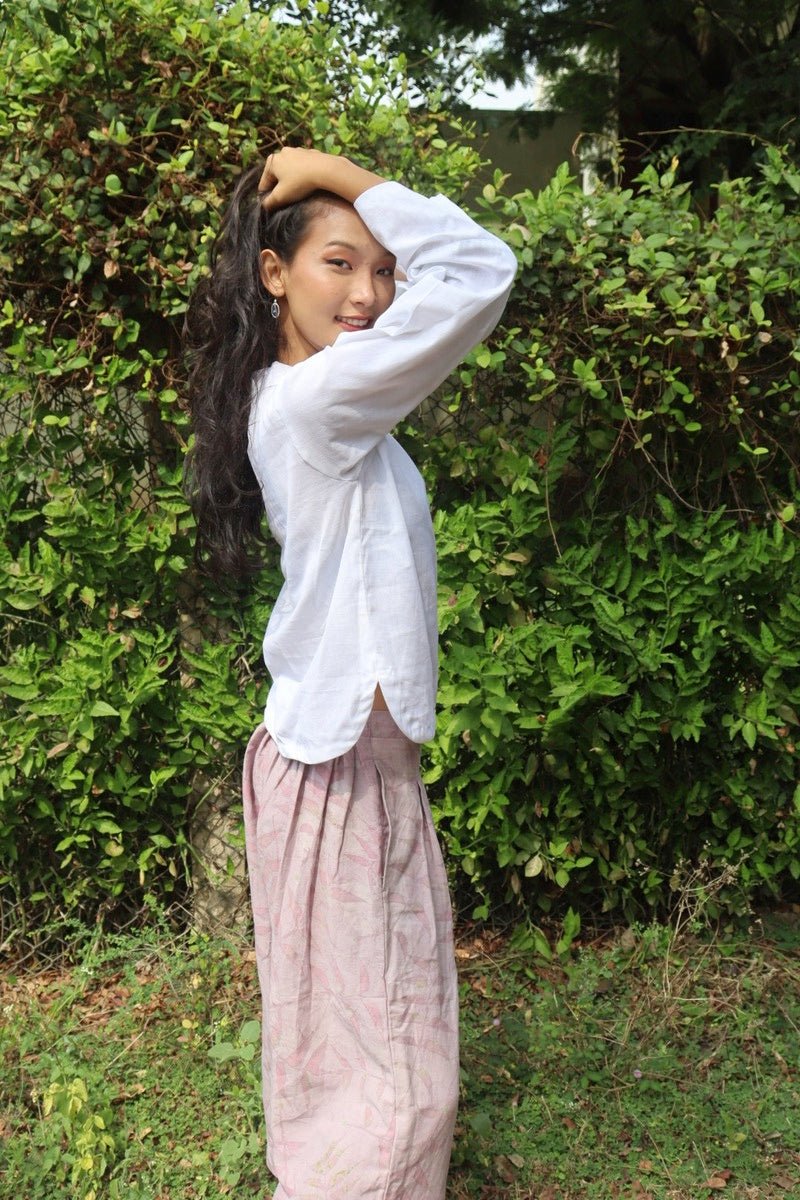 White Collared Top | Organic Cotton | Verified Sustainable by Brown Living™