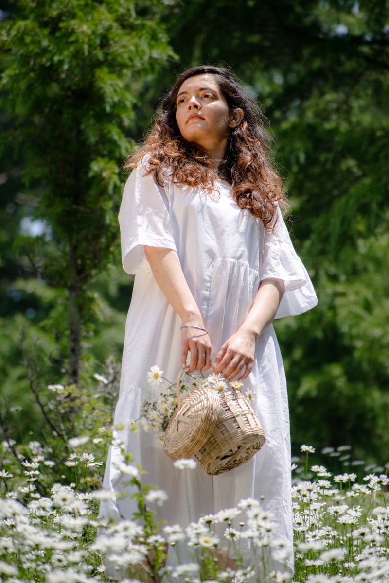 White comfy dress | Verified Sustainable by Brown Living™
