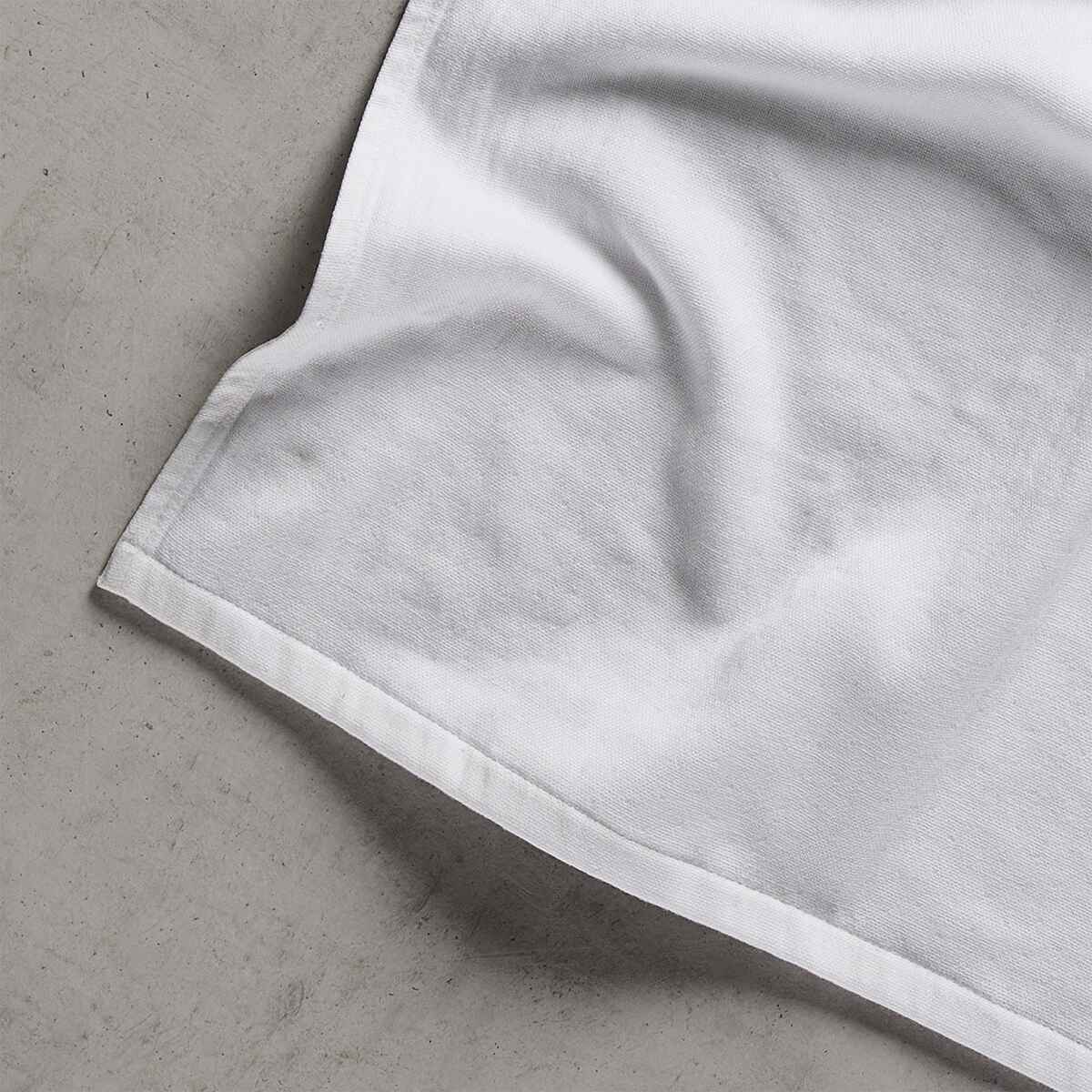 White Hammam Terry Face Towel | Verified Sustainable by Brown Living™