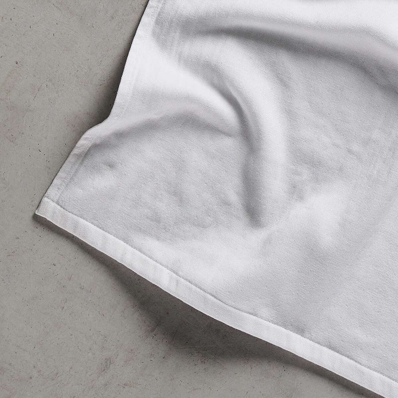 White Hammam Terry Hand Towel | Verified Sustainable Bath Linens on Brown Living™