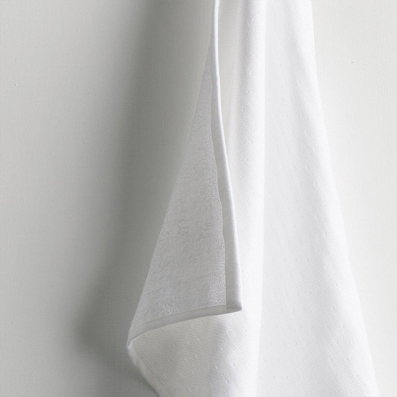 White Hammam Terry Hand Towel | Verified Sustainable Bath Linens on Brown Living™