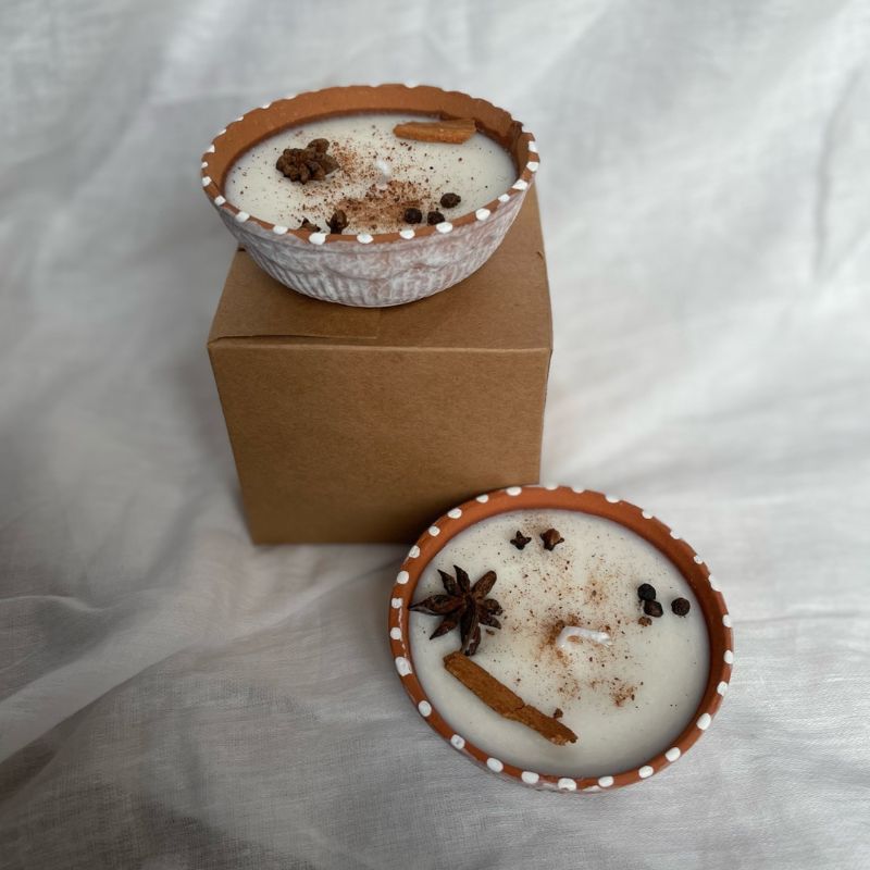 Winter Spice Candles - Set of 2 – Candles & Fragrances on Brown Living™. SKU: GRCAN02. Img 3.