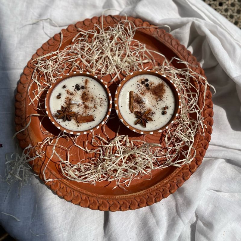 Winter Spice Candles - Set of 2 – Candles & Fragrances on Brown Living™. SKU: GRCAN02. Img 1.