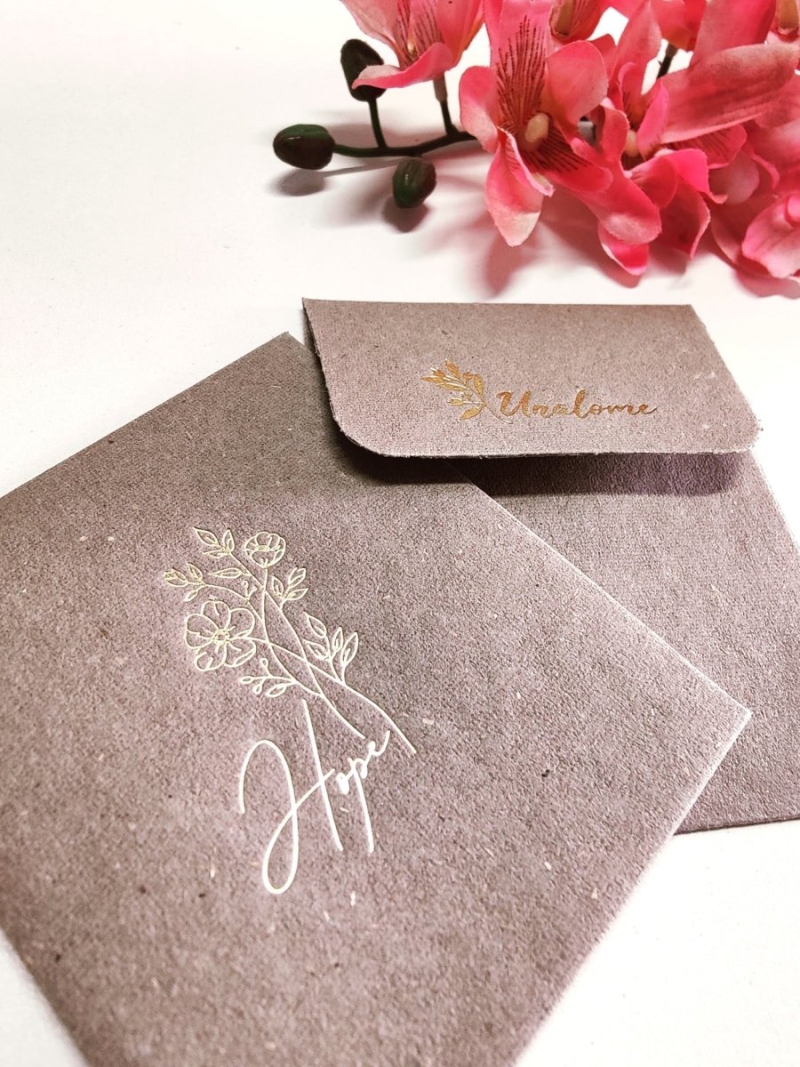 Wish Cards in Flax Paper – Greeting & Note Cards by UNALOME available on Brown Living™. . SKU: UN - WS - 07. Img 4.