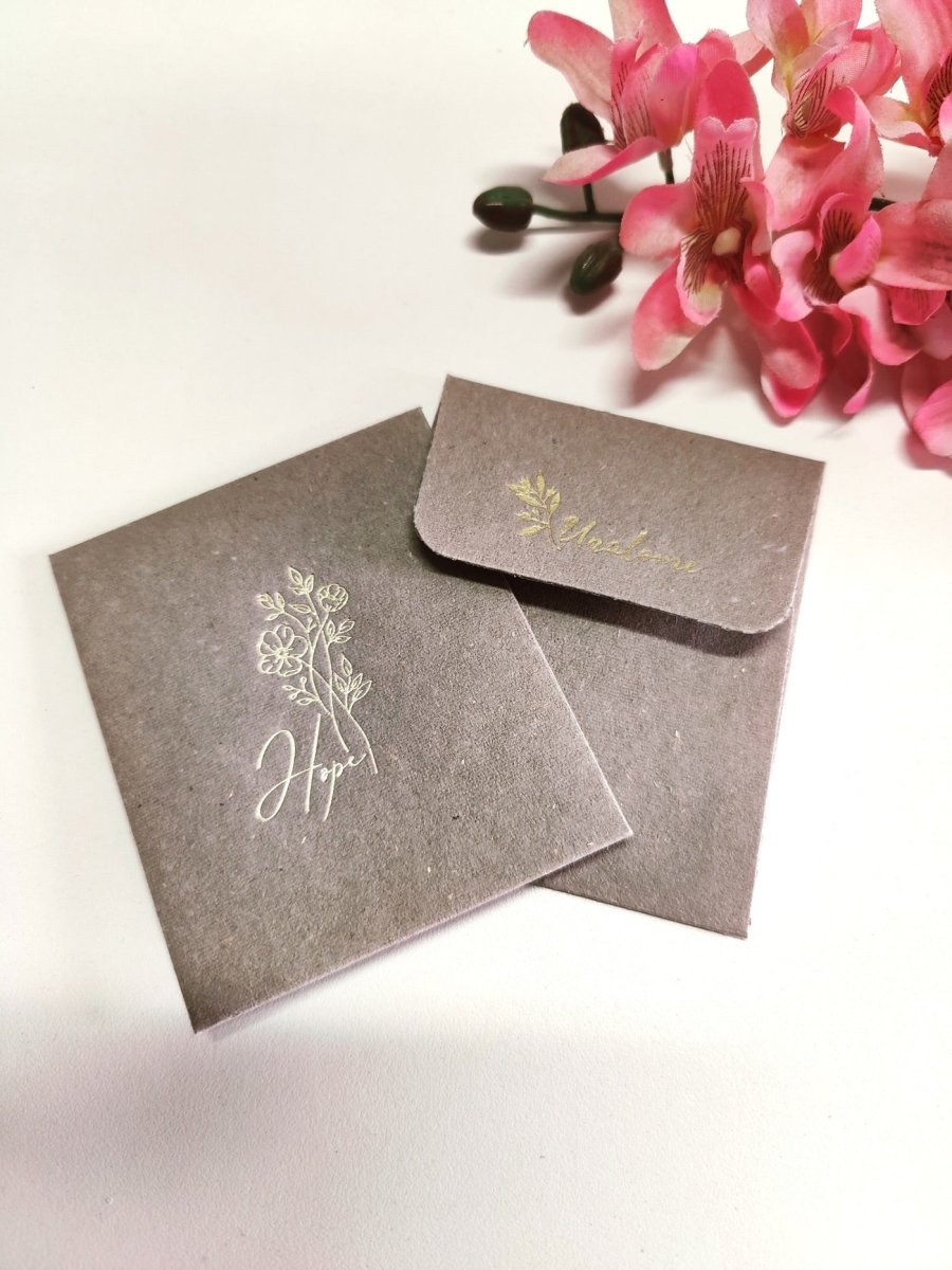 Wish Cards in Flax Paper – Greeting & Note Cards by UNALOME available on Brown Living™. . SKU: UN - WS - 07. Img 3.