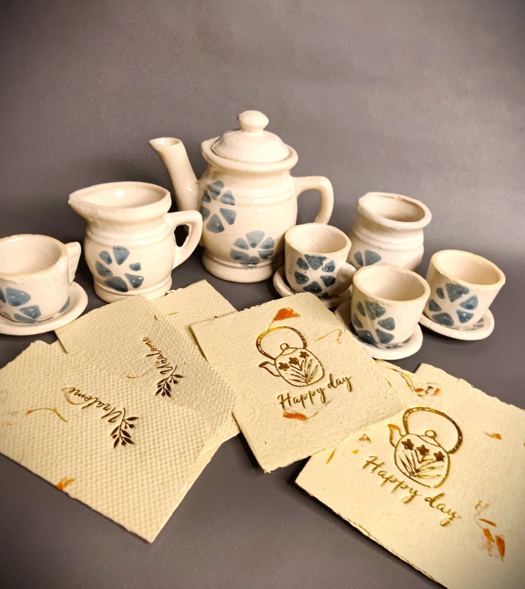 Wish Cards in Marigold Petal Paper - Happy Day | Verified Sustainable by Brown Living™