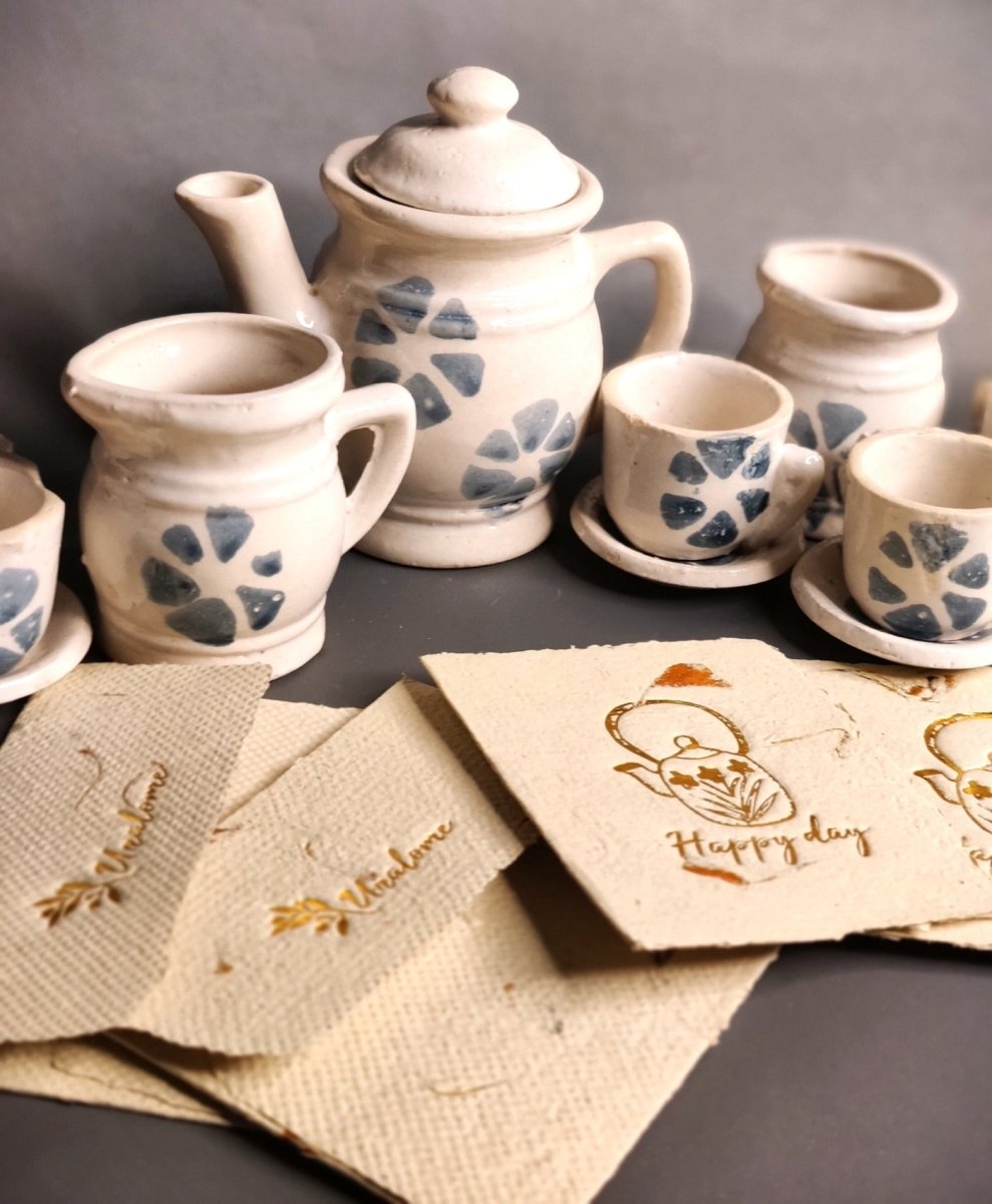 Wish Cards in Marigold Petal Paper - Happy Day | Verified Sustainable by Brown Living™