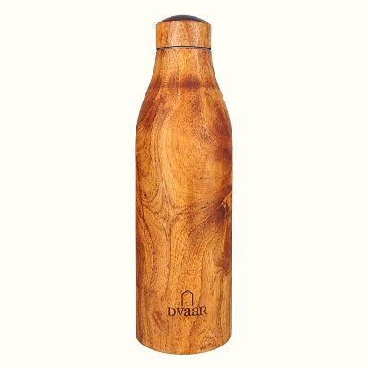 Buy Wooden Copper Bottle Mahogany Wood 500ml | Shop Verified Sustainable Bottles & Sippers on Brown Living™