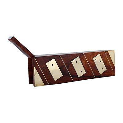 Wooden Domino Box with Dominoes | Board Games - 8 Inch – Sets & Stacking Toys on Brown Living™. SKU: 1070. Img 3.