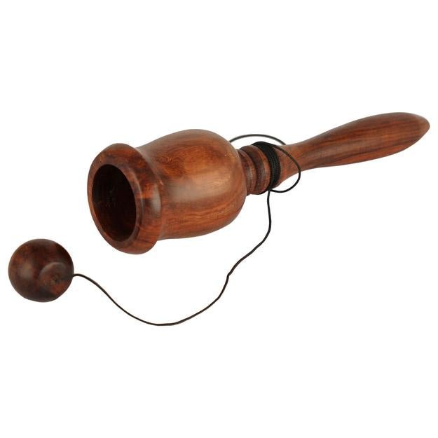 Wooden Handcrafted Cup and Ball Game Kids and Adults, Height - 8 Inch – Learning & Educational Toys on Brown Living™. SKU: 1084. Img 8.