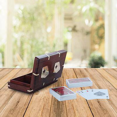 Playing Card Box with Two Set of Playing Cards Combo | Verified Sustainable by Brown Living™