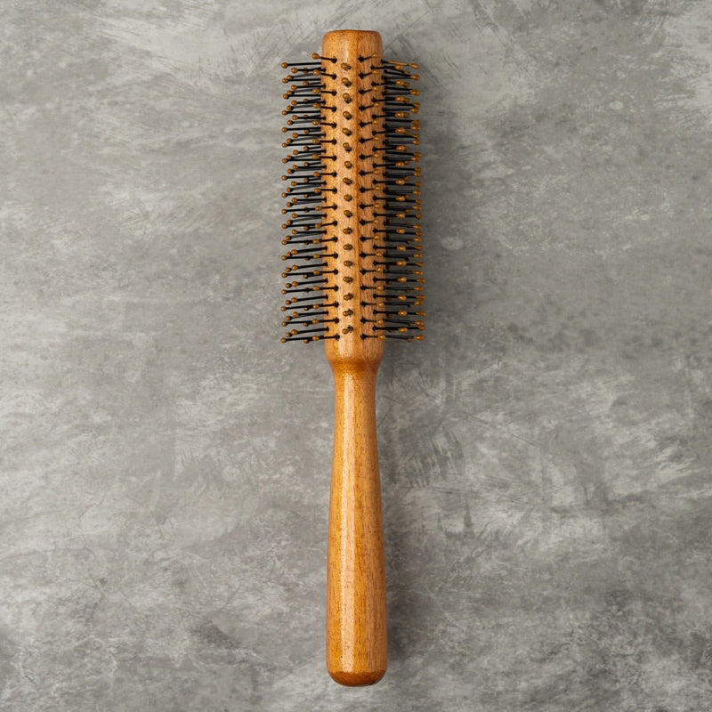 Buy Wooden Roller Brush with Bristles | Shop Verified Sustainable Hair Brush on Brown Living™