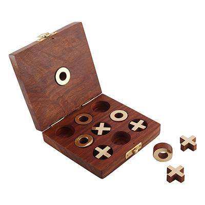 Wooden Tic Tac Toe - Unique Handmade Quality | Family Board Games – Learning & Educational Toys on Brown Living™. SKU: 1026387. Img 5.