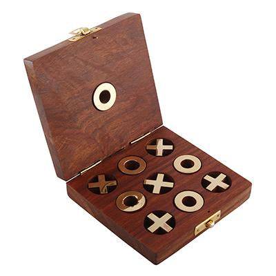 Wooden Tic Tac Toe - Unique Handmade Quality | Family Board Games – Learning & Educational Toys on Brown Living™. SKU: 1026387. Img 4.