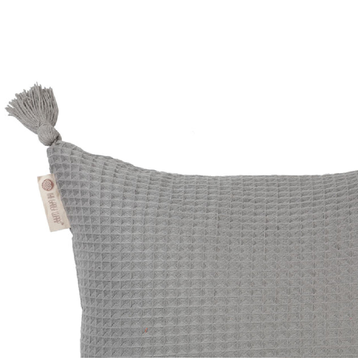 Woven Waffle Cushion Cover (Grey) | Verified Sustainable by Brown Living™