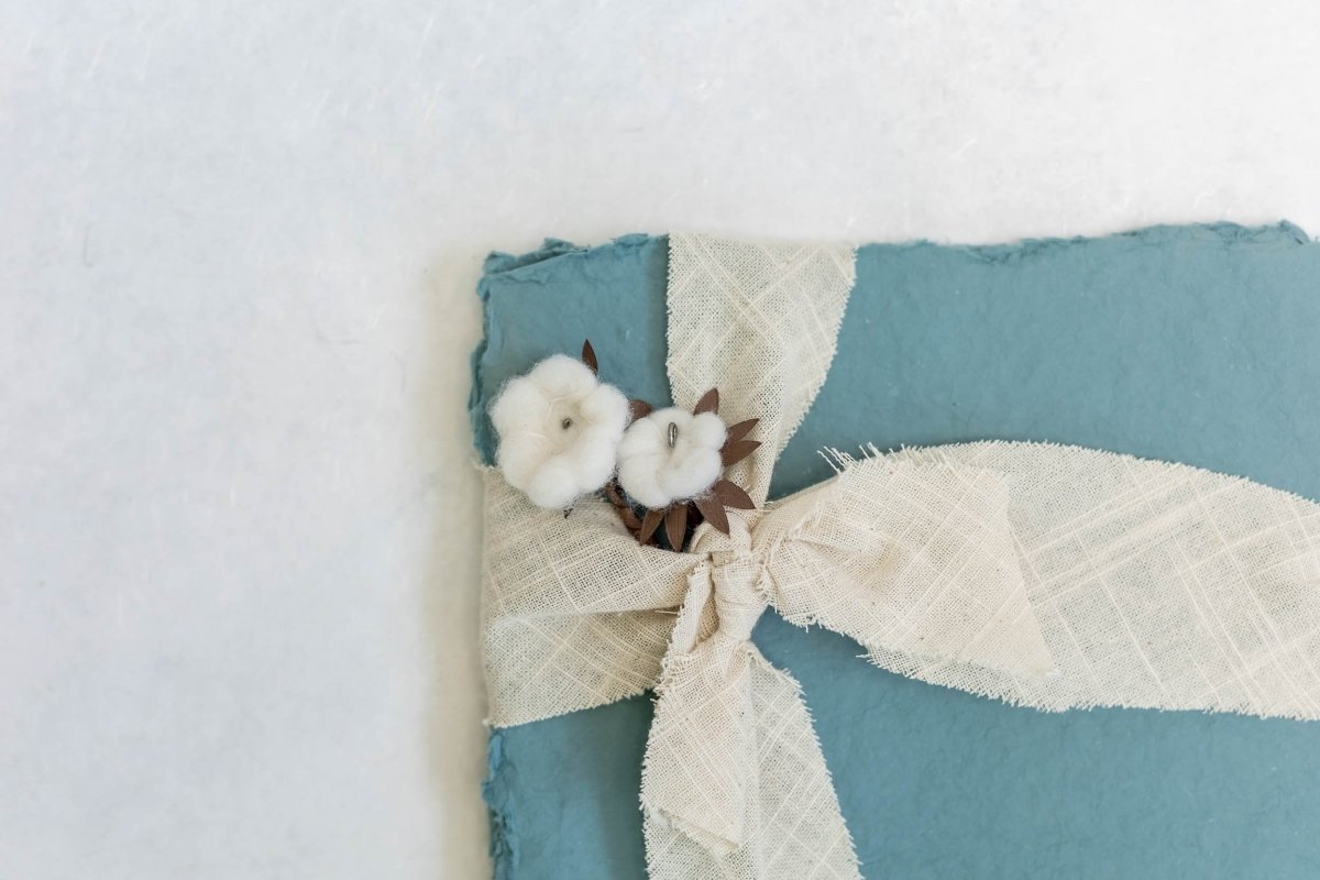 Write That Story - Dusty Blue - 8 Handmade Paper A4 Sheets – Printer & Copier Paper on Brown Living™. SKU: 172 - 2907 - 367 - SR0030. Img 2.