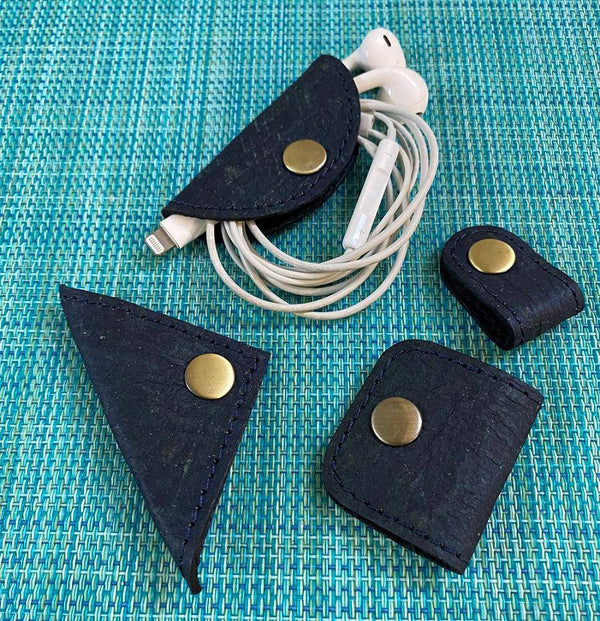 Buy Xisha Wire Clips - Set of 4 - Made with Malai - Indigo | Shop Verified Sustainable Tech Accessories on Brown Living™