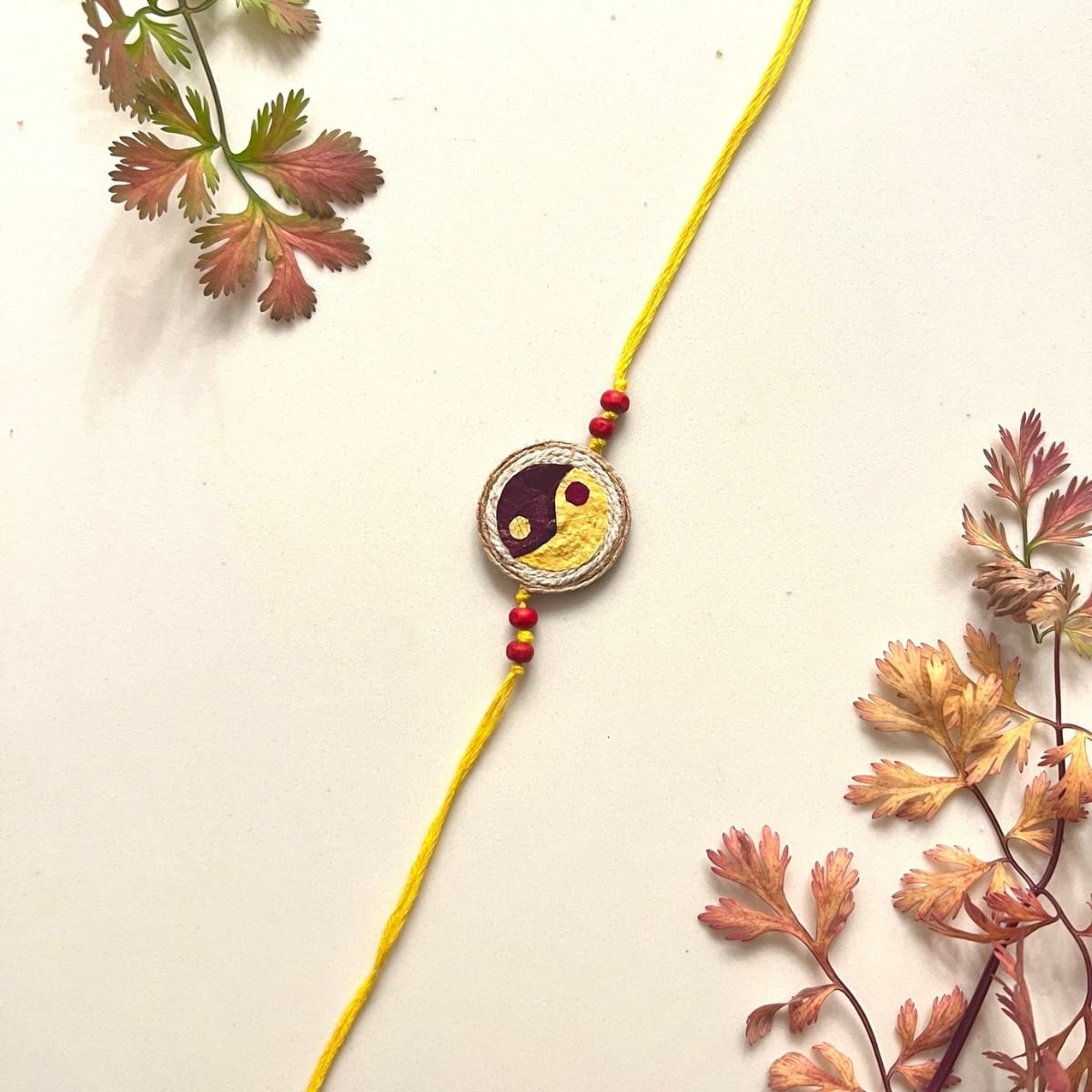 Yin & Yang Plantable Rakhi – Rakhi on Brown Living™. SKU: GRERA06. Img 1.