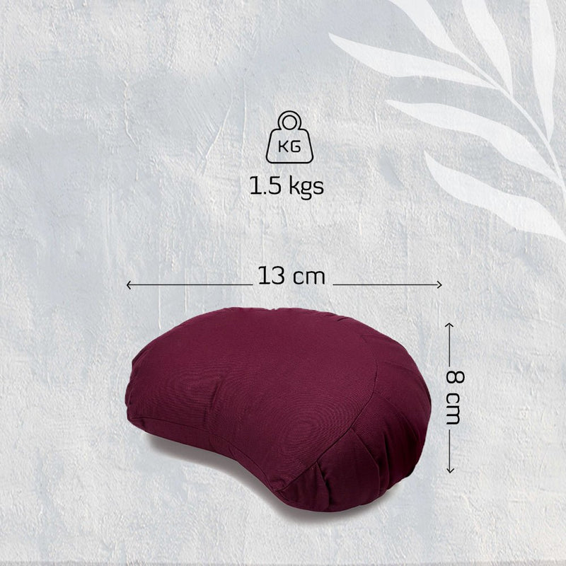 Buy Zafu Cushion for Meditation and Yoga Practise made from Organic Cotton | Crescent | Shop Verified Sustainable Yoga Pillow on Brown Living™