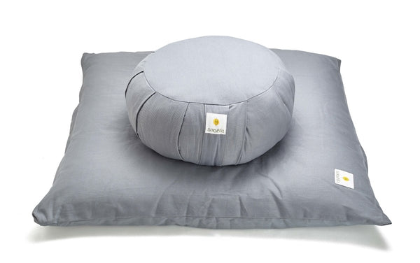 Buy Zafu & Zabuton Meditation Cushion Combo | Shop Verified Sustainable Yoga Pillow on Brown Living™
