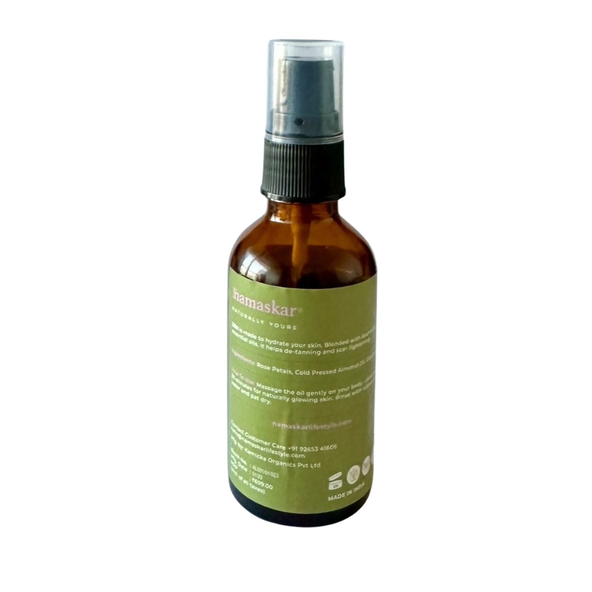 Zen | Rich Almond Pink Rose Oil | For De - tanning and Scar Lightening | Verified Sustainable by Brown Living™