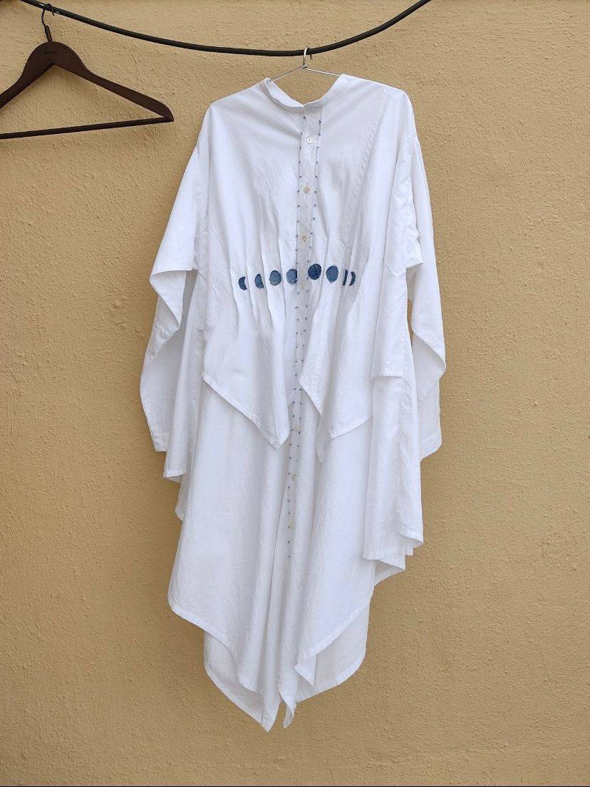 Zerowaste Moon Dress With Sleeves | Verified Sustainable by Brown Living™