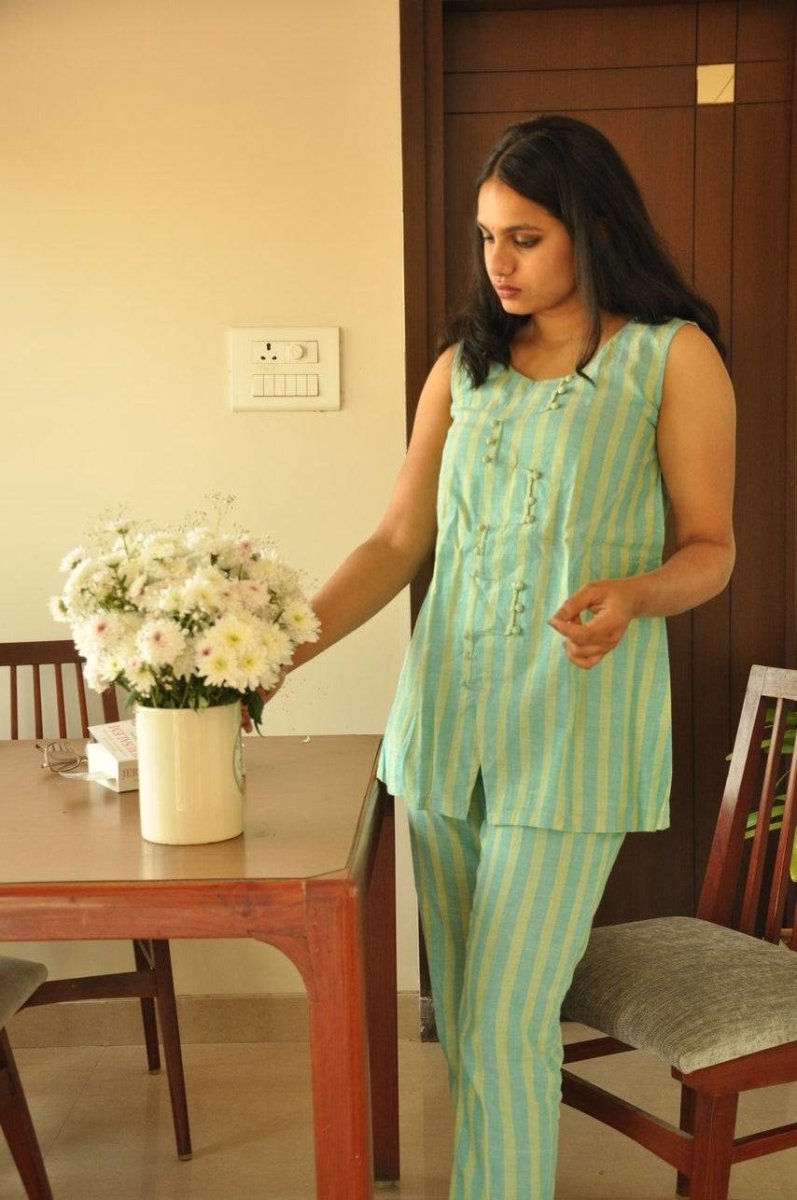 Zig - Zag Cotton Transit Shirt | Verified Sustainable by Brown Living™