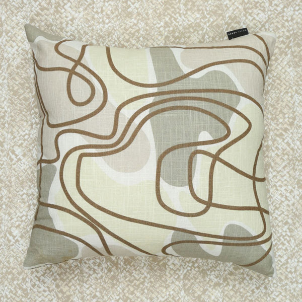 Buy Zig Zag Cushion Cover - Peyote 18X18 inches | Shop Verified Sustainable Covers & Inserts on Brown Living™