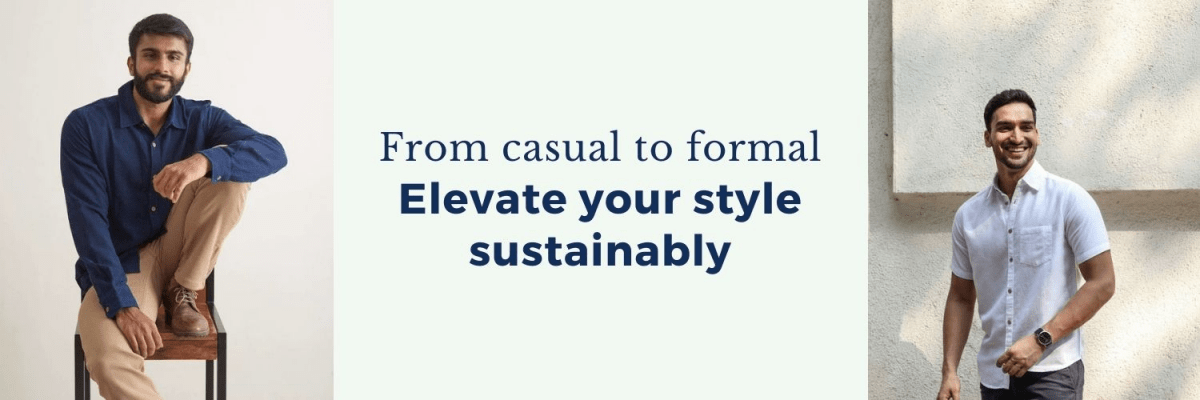 Sustainable Men's Shirt - Brown Living™