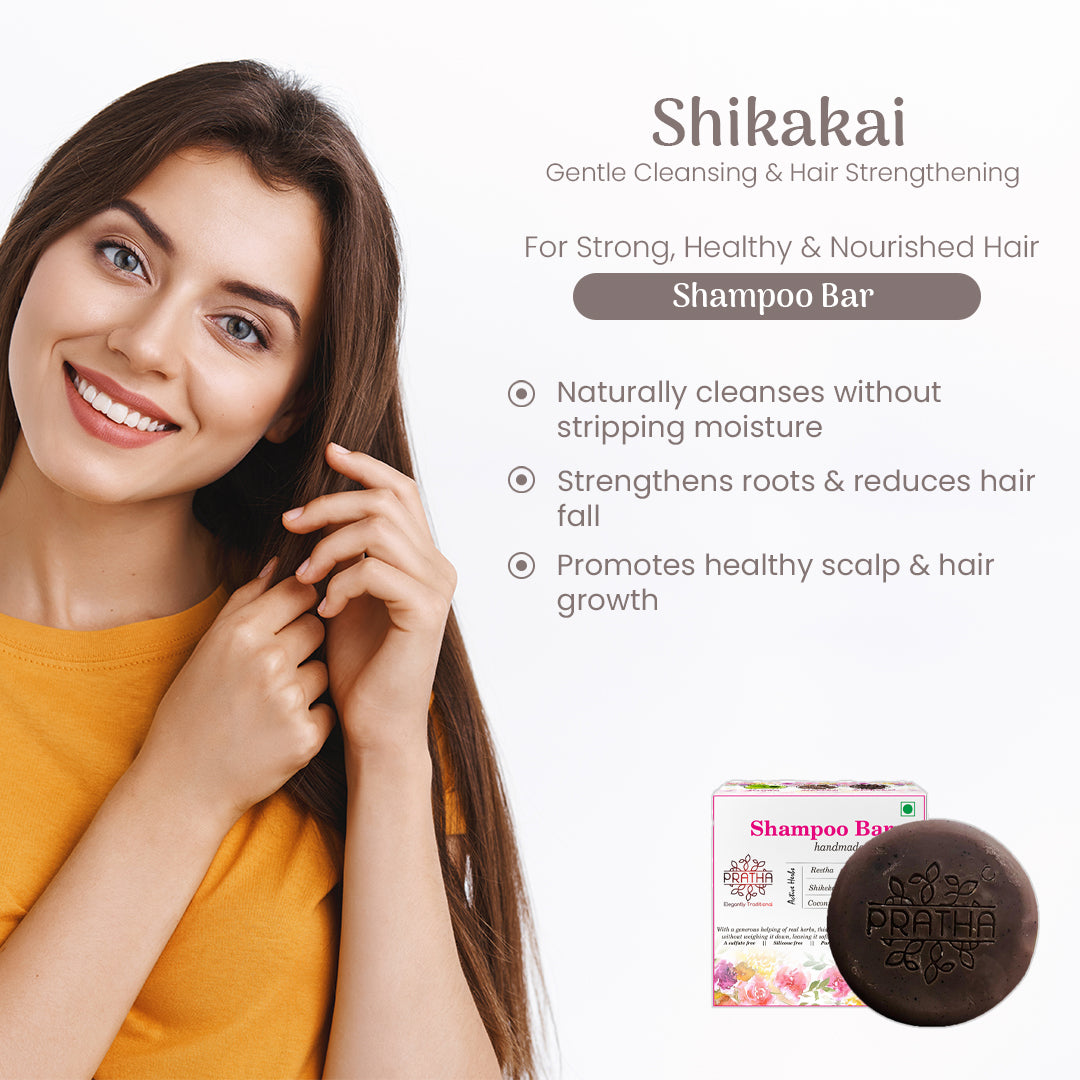 Shampoo Bar | Shikakai, Reetha, Amala, Bhrujngaraj, Coconut Milk, Hibiscus