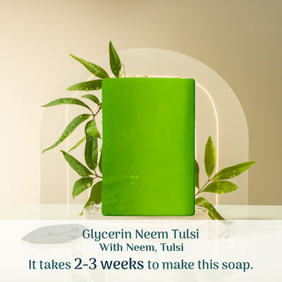 Neem Tulsi Glycerin Bathing Bar | Pack of 2