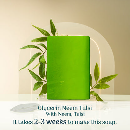 Neem Tulsi Glycerin Bathing Bar | Pack of 2