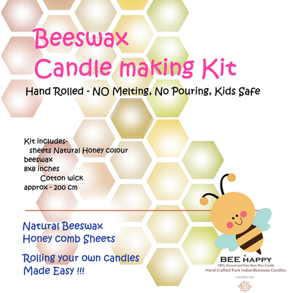 DIY Candle Making Kit | Hand-Rolled Beeswax Candles for Kids