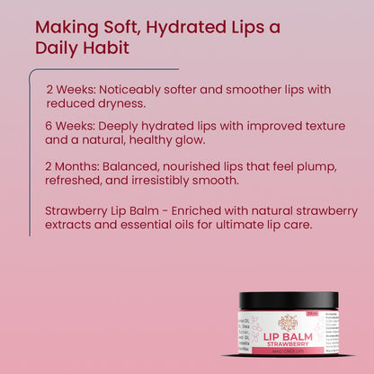 Strawberry Lip Balm | Hydrating & Soft Lips