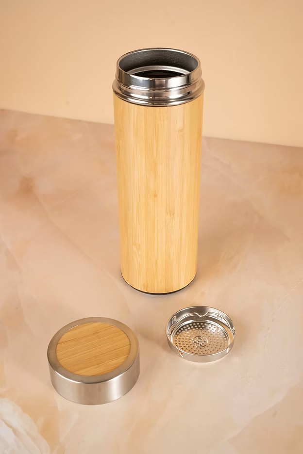 Bamboo Water Bottle | The Mindful Sipper Eco Friendly Bottle