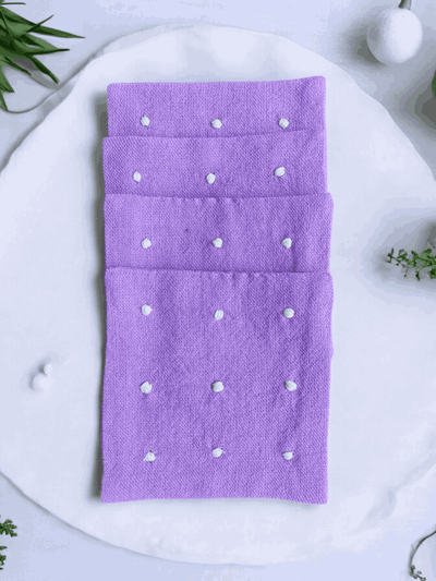 100% Cotton Anthophile Coaster Set of 2 – Handmade Floral – Coasters on Brown Living™. SKU: INCW01. Img 5.