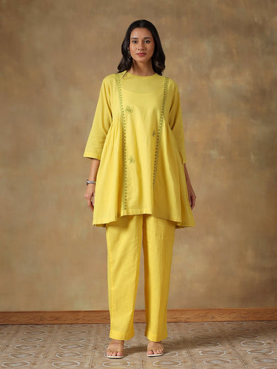 100% Cotton Chikankari Co - ord Set for Women – Womens Co - Ord Sets on Brown Living™. SKU: IH-W012. Img 15.