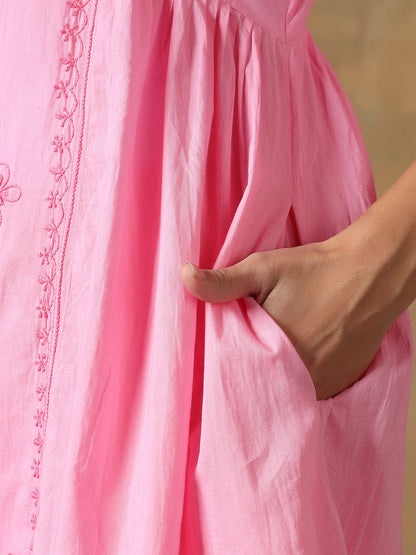 100% Cotton Chikankari Co - ord Set for Women – Womens Co - Ord Sets on Brown Living™. SKU: IH-W016. Img 7.