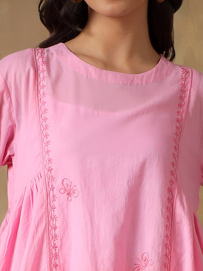 100% Cotton Chikankari Co - ord Set for Women – Womens Co - Ord Sets on Brown Living™. SKU: IH-W016. Img 8.