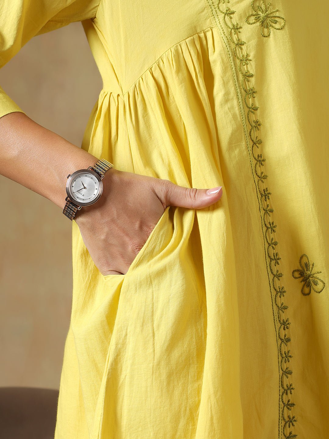 100% Cotton Chikankari Co - ord Set for Women – Womens Co - Ord Sets on Brown Living™. SKU: IH-W016. Img 11.