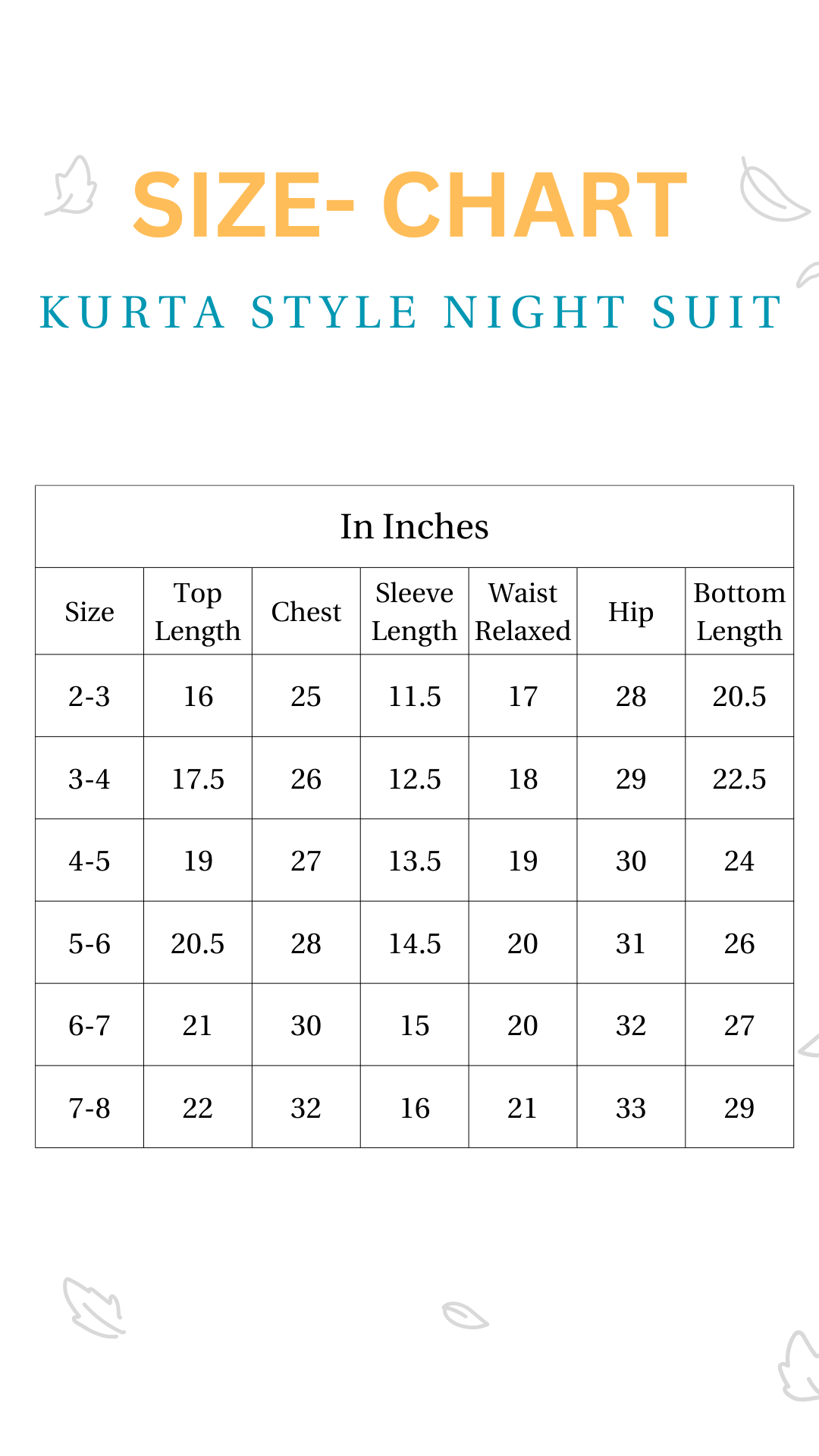 100% Cotton Icy Snuggles Kids Kurta & Pants Set – Kids Nightwear on Brown Living™. SKU: ICY23M1. Img 8.