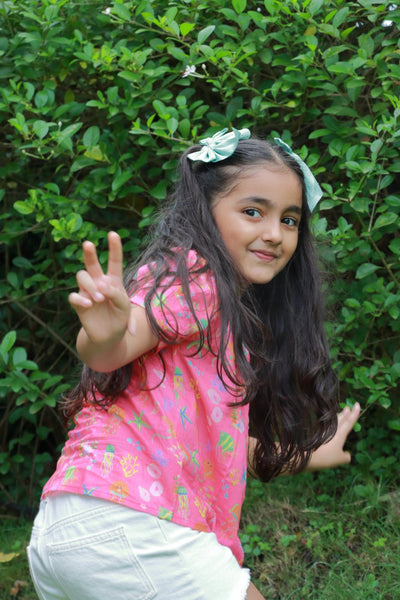 100% Cotton Ocean Pop Top for Girls – Kids Tops on Brown Living™. SKU: OPG23G1. Img 6.