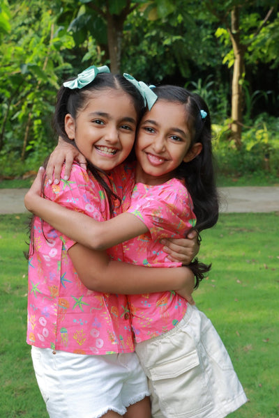 100% Cotton Ocean Pop Top for Girls – Kids Tops on Brown Living™. SKU: OPG23G1. Img 2.