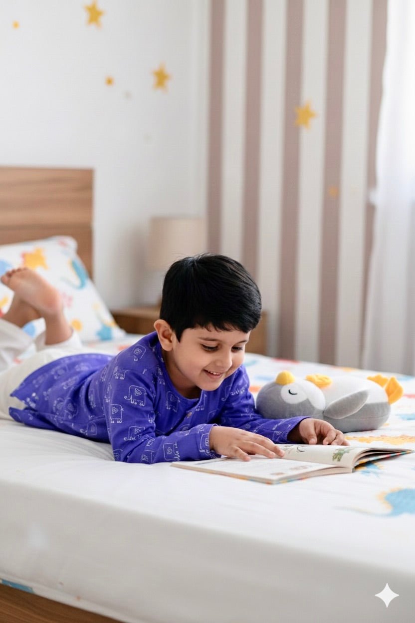 100% Cotton Trunk Tales Kids Kurta & Pants Set – Kids Nightwear on Brown Living™. SKU: TTS23H1. Img 8.